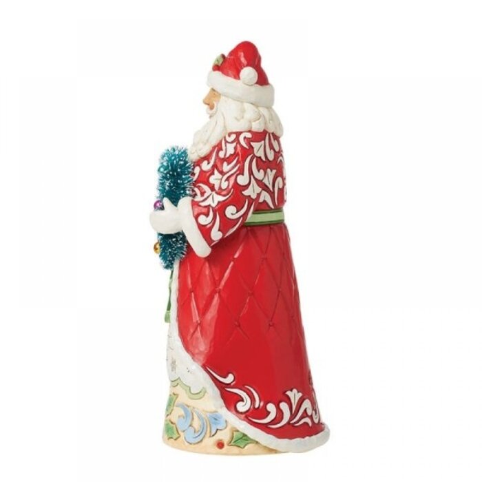 Heartwood Creek - Santa Figurine with Sisal Wreath