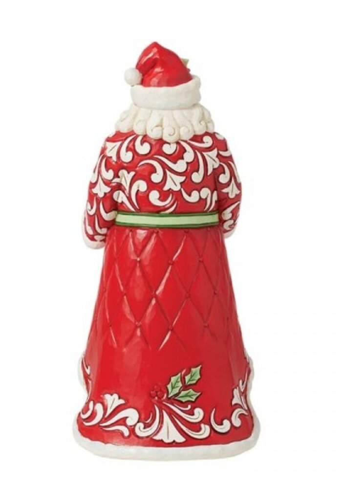 Heartwood Creek - Santa Figurine with Sisal Wreath