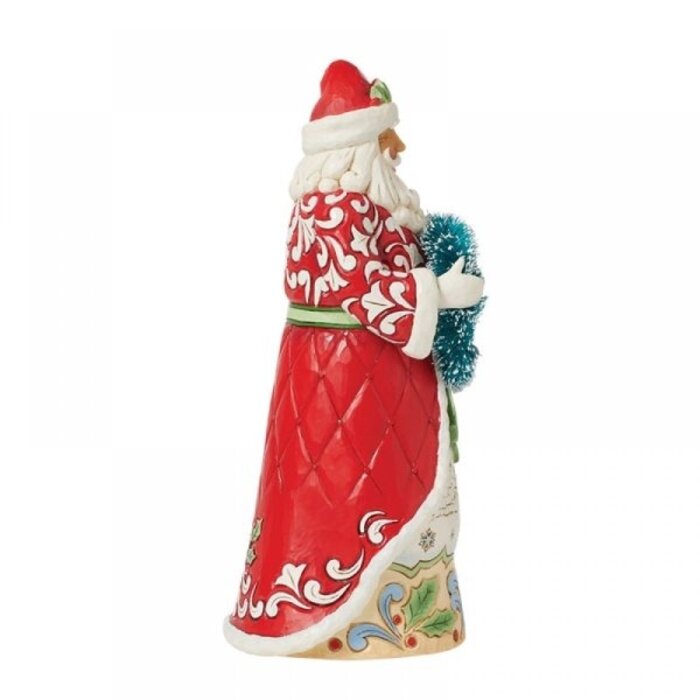 Heartwood Creek - Santa Figurine with Sisal Wreath