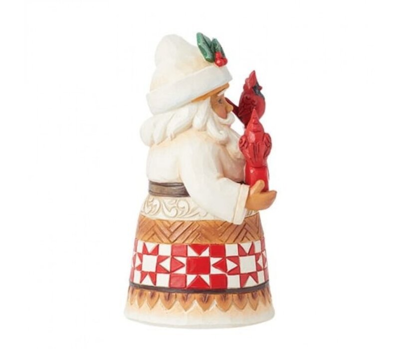 Heartwood Creek - Santa with Cardinals Pint Size Figurine (PRE-ORDER)