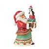 Heartwood Creek Heartwood Creek - Santa with Gifts and Penguin Pint Size Figurine (PRE-ORDER)