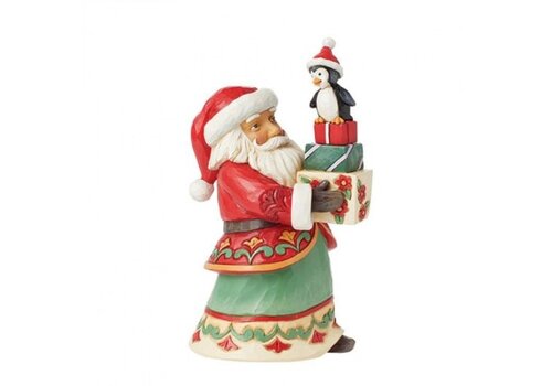 Heartwood Creek Santa with Gifts and Penguin Pint Size Figurine (PRE-ORDER) - Heartwood Creek