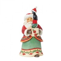 Heartwood Creek - Santa with Gifts and Penguin Pint Size Figurine