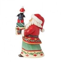 Heartwood Creek - Santa with Gifts and Penguin Pint Size Figurine (PRE-ORDER)