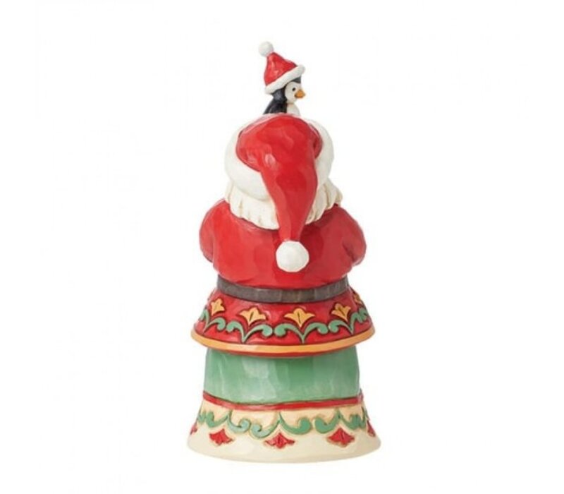Heartwood Creek - Santa with Gifts and Penguin Pint Size Figurine