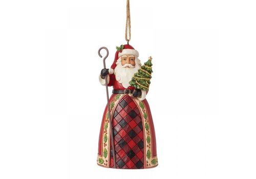 Heartwood Creek Santa with Tree & Cane Hanging Ornament (PRE-ORDER) - Heartwood Creek