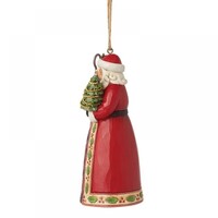 Heartwood Creek - Santa with Tree & Cane Hanging Ornament (PRE-ORDER)