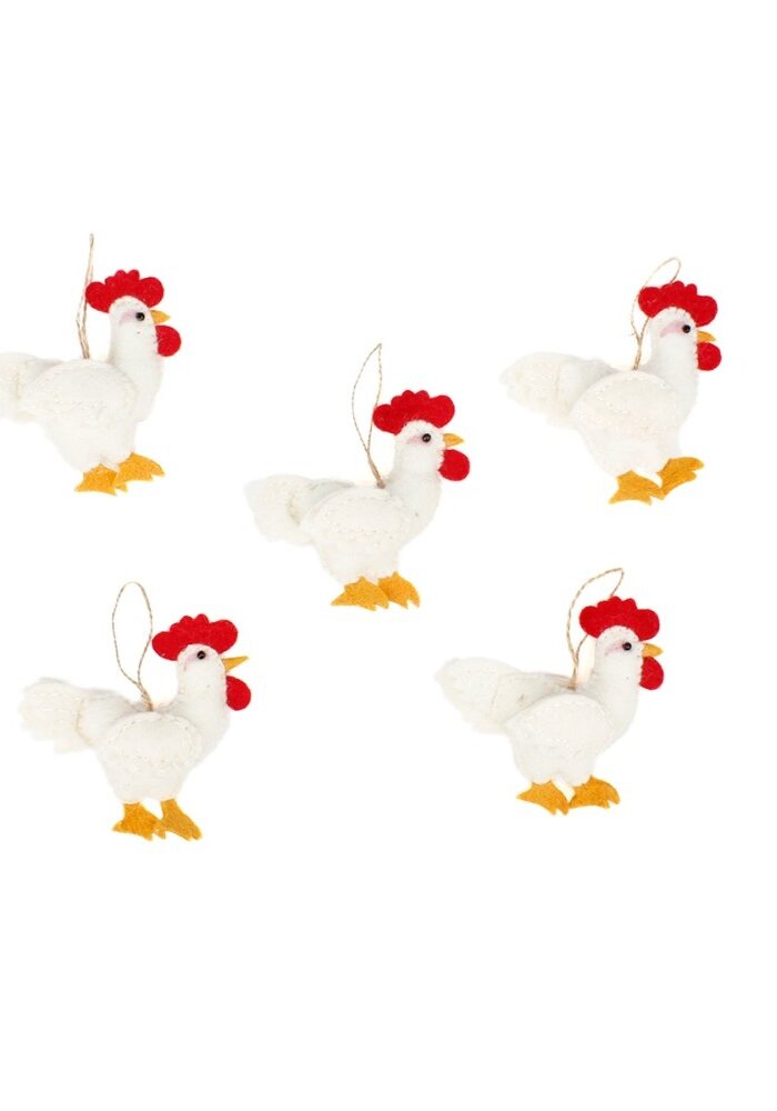 Sjaal met een Verhaal - Hanger Haan Wit