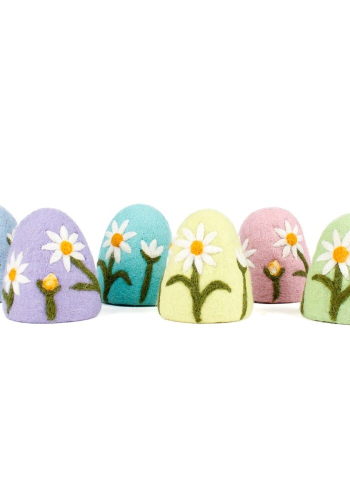 Sjaal met een Verhaal - Eiwarmer Margrietjes (6 stuks)