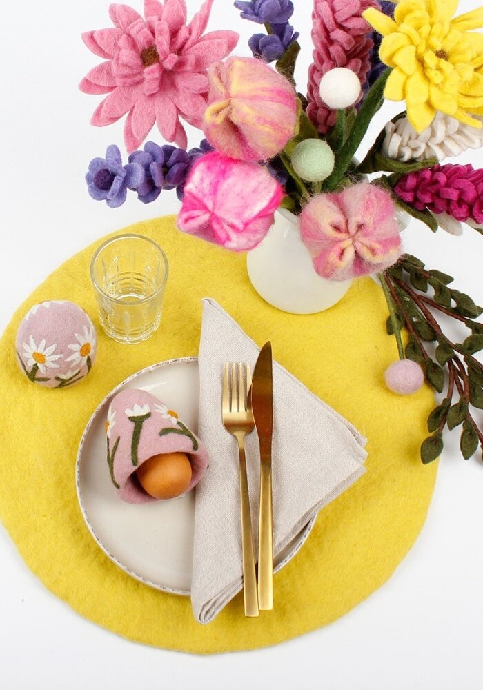 Sjaal met een Verhaal - Eiwarmer Margrietjes (6 stuks)