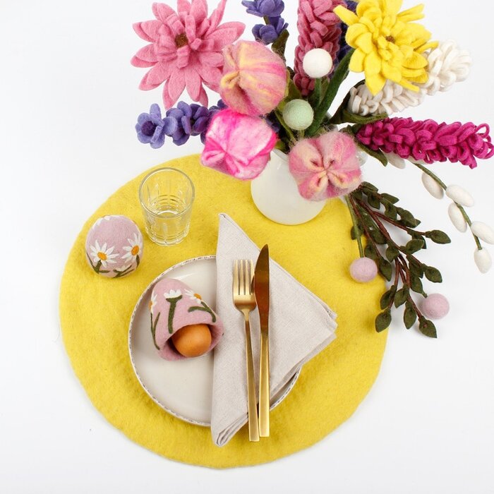 Sjaal met een Verhaal - Eiwarmer Margrietjes (6 stuks)