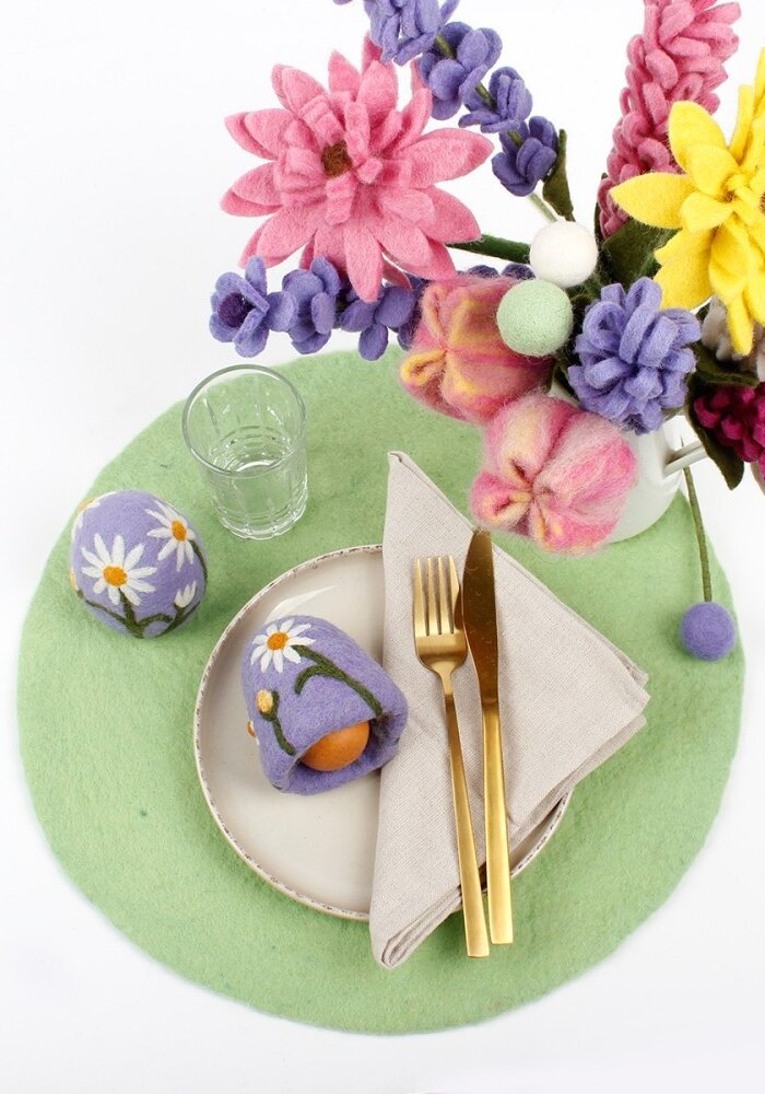 Sjaal met een Verhaal - Eiwarmer Margrietjes (6 stuks)