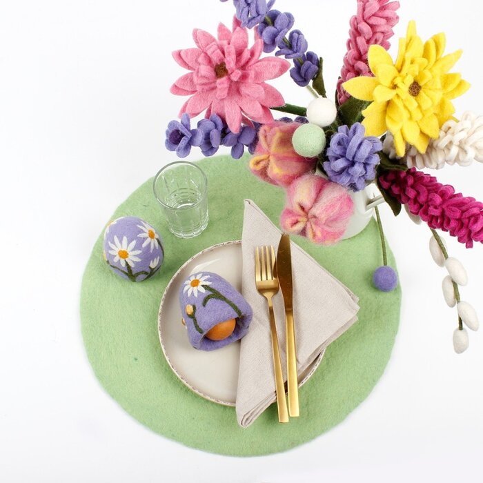 Sjaal met een Verhaal - Eiwarmer Margrietjes (6 stuks)