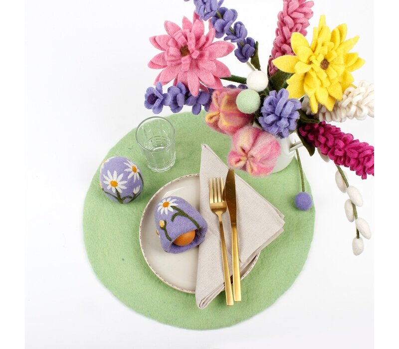 Sjaal met een Verhaal - Eiwarmer Margrietjes (6 stuks)