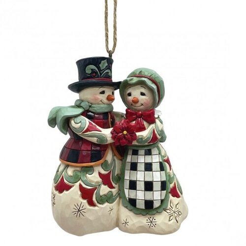 Snowman Couple Hanging Ornament (PRE-ORDER) - Heartwood Creek 