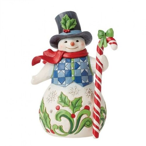 Snowman with Candy Cane (PRE-ORDER) - Heartwood Creek 