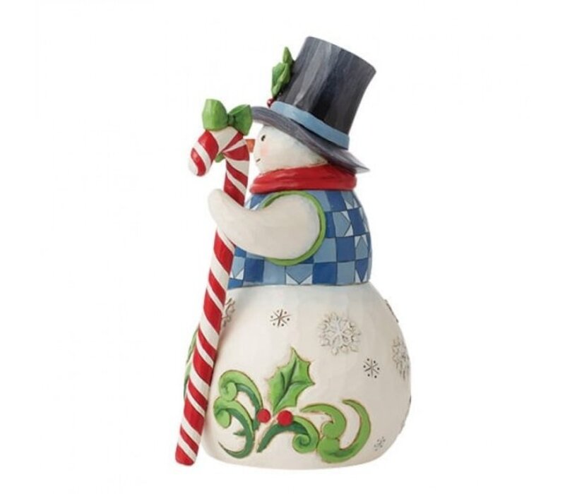 Heartwood Creek - Snowman with Candy Cane (PRE-ORDER)