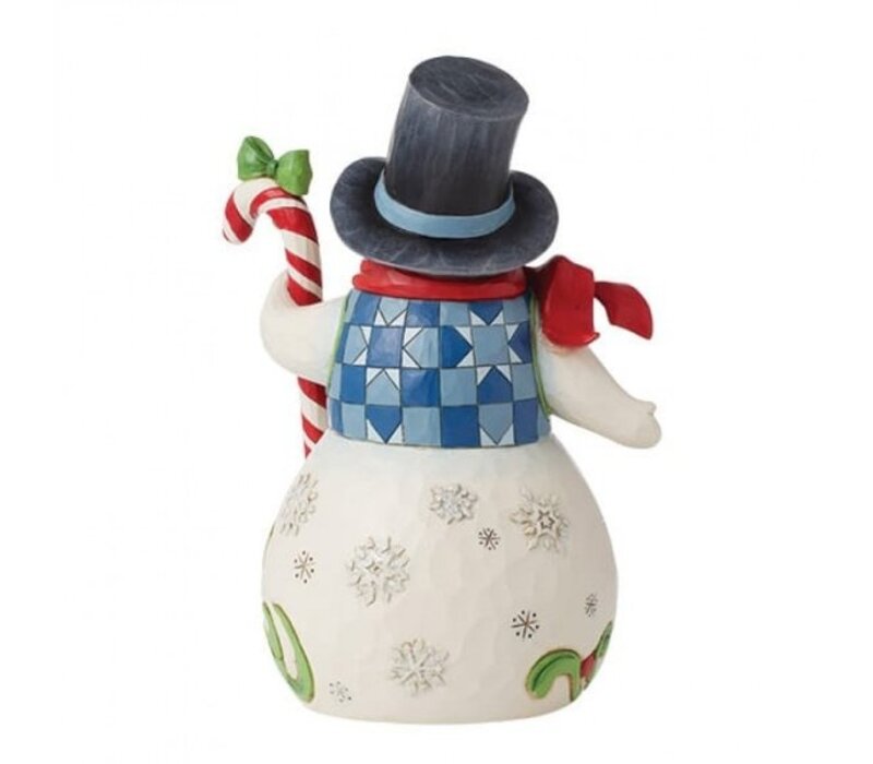 Heartwood Creek - Snowman with Candy Cane (PRE-ORDER)