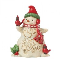 Heartwood Creek - Snowman with Earmuffs and Cardinal (PRE-ORDER)