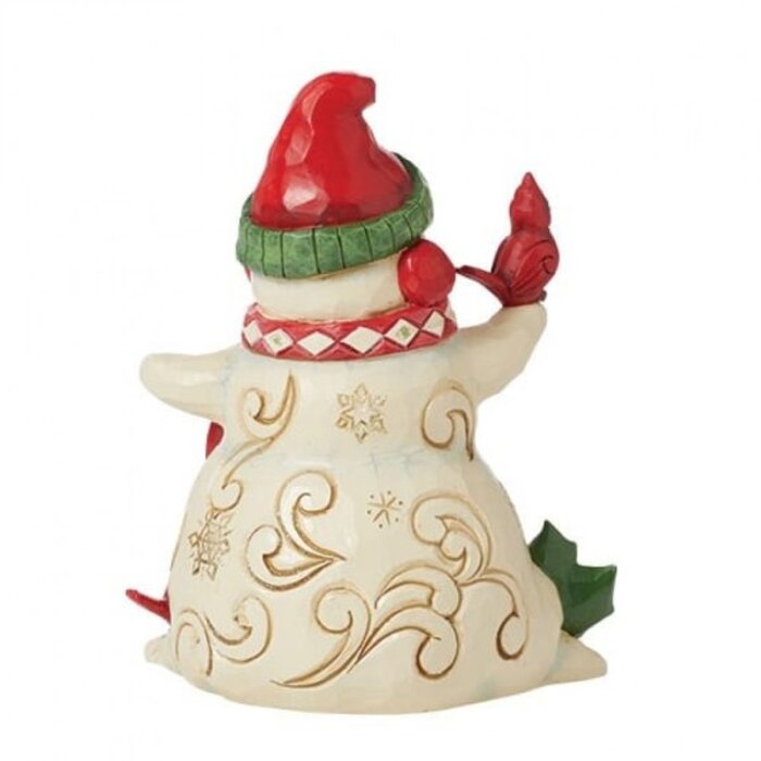 Heartwood Creek - Snowman with Earmuffs and Cardinal