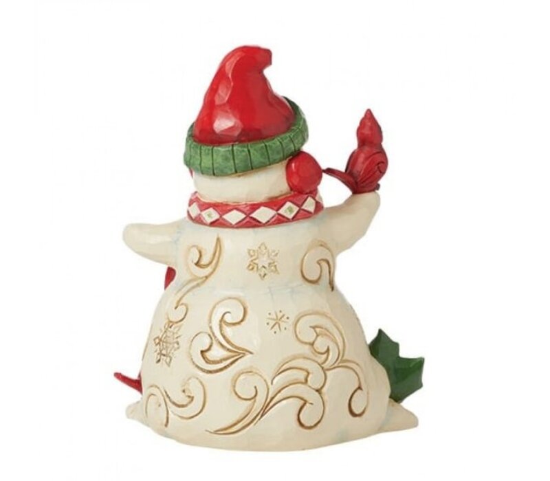 Heartwood Creek - Snowman with Earmuffs and Cardinal (PRE-ORDER)