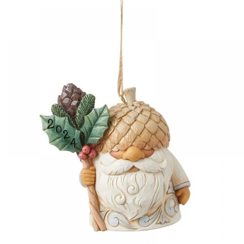 White Woodland 2024 Gnome Hanging Ornament (PRE-ORDER) - Heartwood Creek 