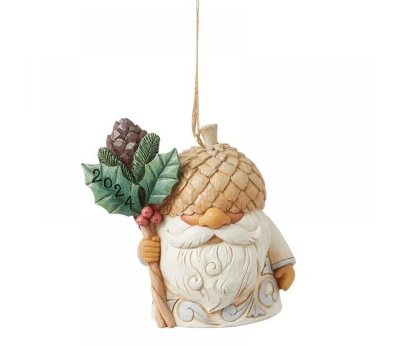 Heartwood Creek - White Woodland 2024 Gnome Hanging Ornament (PRE-ORDER)