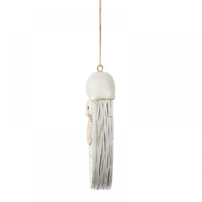 Heartwood Creek - White Woodland Birch Fawn Scene Hanging Ornament