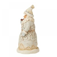Heartwood Creek - White Woodland Carved Santa (PRE-ORDER)