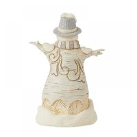 Heartwood Creek - White Woodland Carved Snowman (PRE-ORDER)