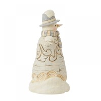 Heartwood Creek - White Woodland Carved Snowman (PRE-ORDER)