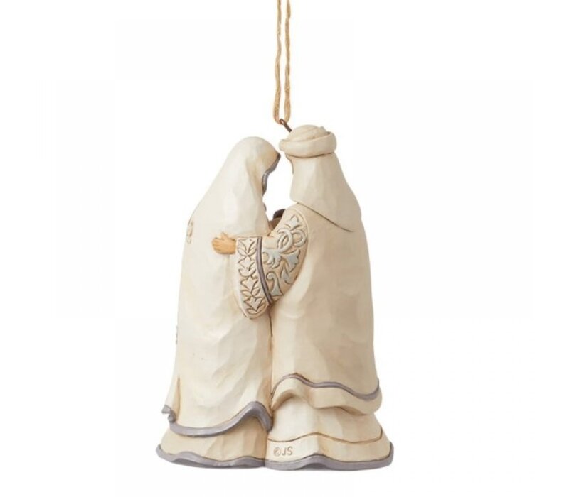 Heartwood Creek - White Woodland Holy Family Hanging Ornament (PRE-ORDER)