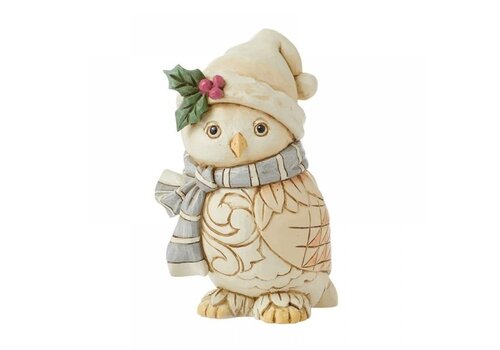 Heartwood Creek White Woodland Owl with Scarf (PRE-ORDER) - Heartwood Creek