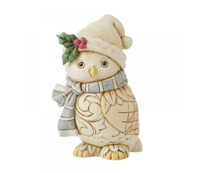 Heartwood Creek - White Woodland Owl with Scarf (PRE-ORDER)