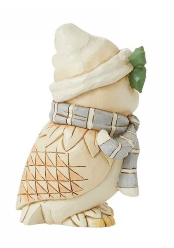 Heartwood Creek - White Woodland Owl with Scarf