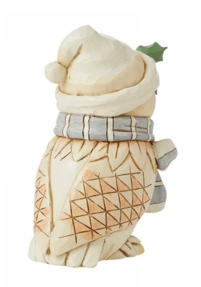 Heartwood Creek - White Woodland Owl with Scarf