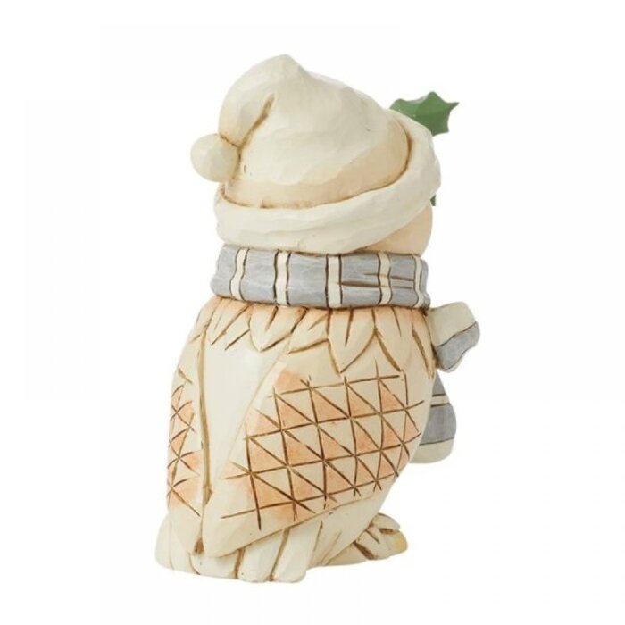 Heartwood Creek - White Woodland Owl with Scarf