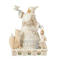 Heartwood Creek - White Woodland Santa with Doves and Lantern (PRE-ORDER)