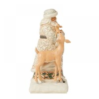 Heartwood Creek - White Woodland Santa with Fawn and Deer (PRE-ORDER)