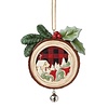 Heartwood Creek Heartwood Creek - Woodslice Christmas Scene Hanging Ornament (PRE-ORDER)