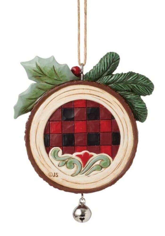 Heartwood Creek - Woodslice Christmas Scene Hanging Ornament