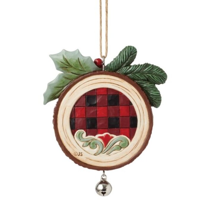 Heartwood Creek - Woodslice Christmas Scene Hanging Ornament