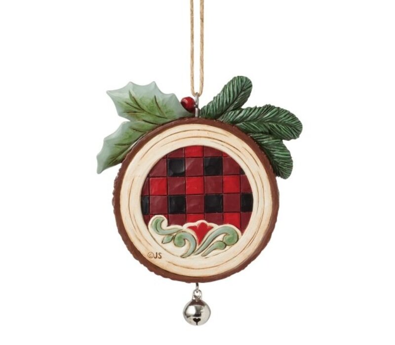 Heartwood Creek - Woodslice Christmas Scene Hanging Ornament (PRE-ORDER)