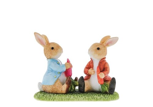 Beatrix Potter Peter Rabbit & Benjamin Eating Vegetables - Beatrix Potter