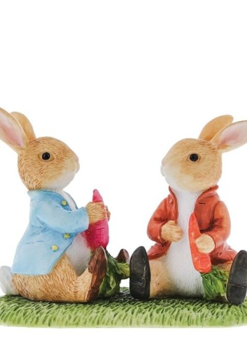 Beatrix Potter Peter Rabbit & Benjamin Eating Vegetables - Beatrix Potter