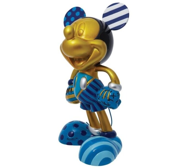 Disney by Britto - Gold & Blue Mickey Mouse Limited Edition (PRE-ORDER)