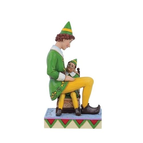 Buddy the Elf Sitting on Papas Lap (PRE-ORDER) - Elf by Jim Shore 