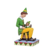 Elf by Jim Shore - Buddy the Elf Sitting on Papas Lap (PRE-ORDER)