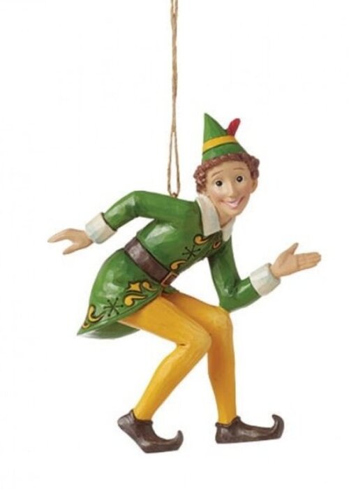 Elf by Jim Shore Crouching Buddy the Elf Hanging Ornament - Elf by Jim Shore