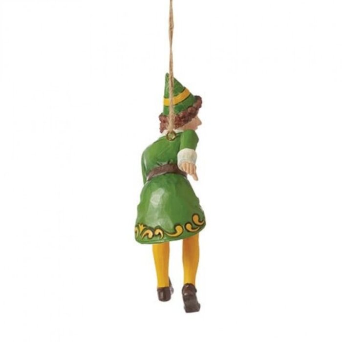 Elf by Jim Shore - Crouching Buddy the Elf Hanging Ornament